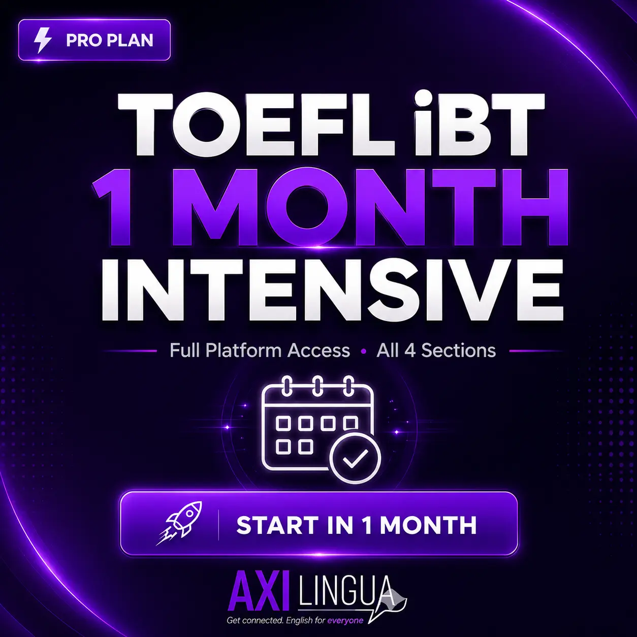 Pro TOEFL iBT - 1 MONTH