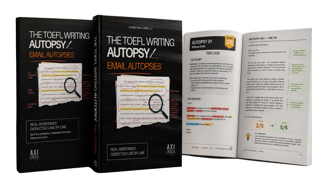 The TOEFL Writing Autopsy: Email Autopsies